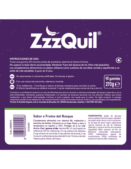 ZzzQuil Natura Pack 60 + 30 gummies