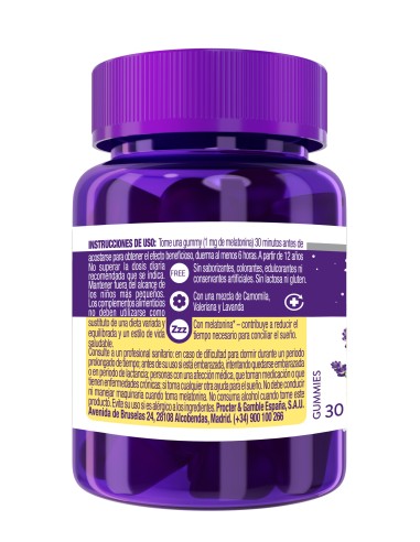 ZzzQuil Natura Mango y Plátano 30 gummies