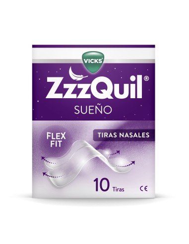 ZzzQuil Sueño Tiras Nasales 10 unidades