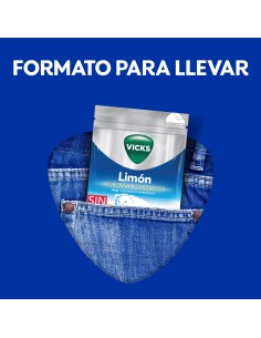 Vicks Caramelos Limón Refrescante Bolsa 72 g 2