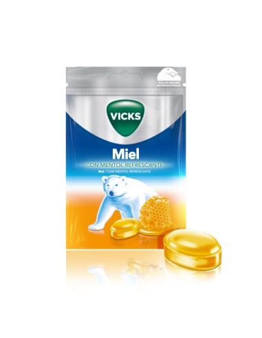 Vicks Caramelos Miel Refrescante 72g