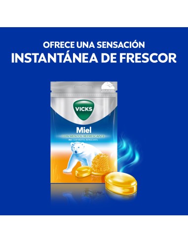 Vicks Caramelos Miel Refrescante 72g