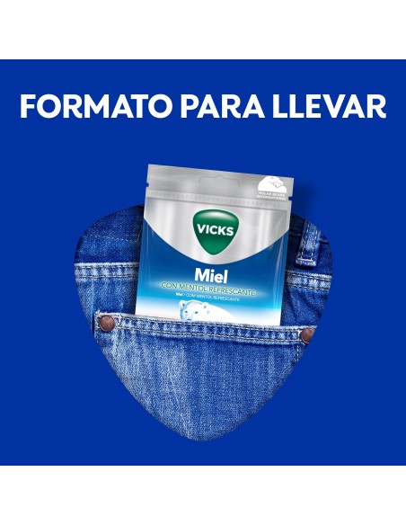 Vicks Caramelos Miel Refrescante 72g
