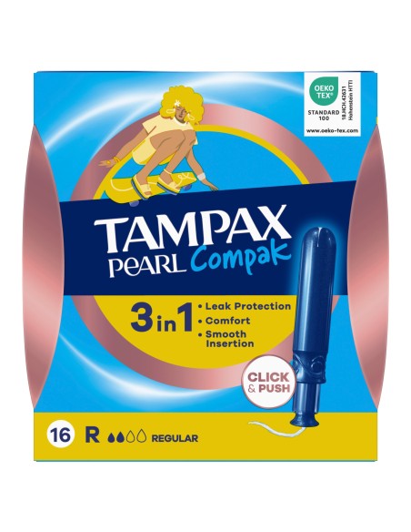Tampax Pearl Compak Tampón Regular 16 unidades