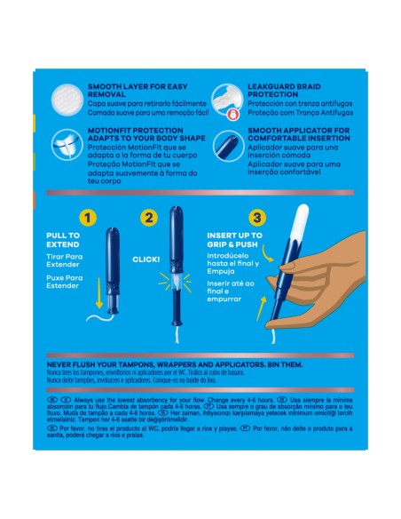 Tampax Pearl Compak Tampón Regular 16 unidades