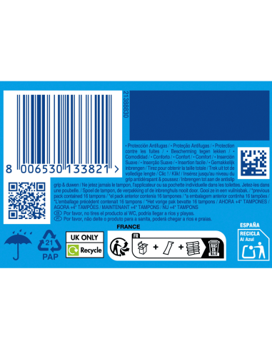 Tampax Pearl Compak Tampón Regular 16 unidades