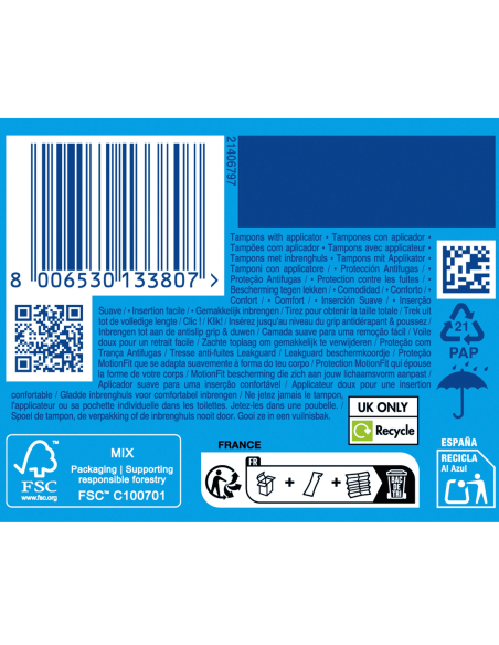 Tampax Pearl Compak Tampones Súper Plus 16 unidades