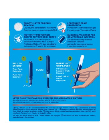 Tampax Pearl Compak Tampones Súper 16 unidades