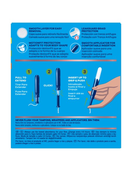 Tampax Pearl Compak Tampones Súper 16 unidades