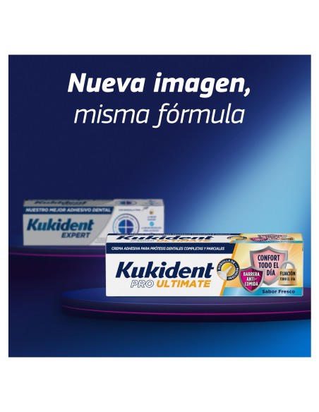 Kukident Adhesivo para prótesis dentales Pro Ultimate Sabor Fresco 57g