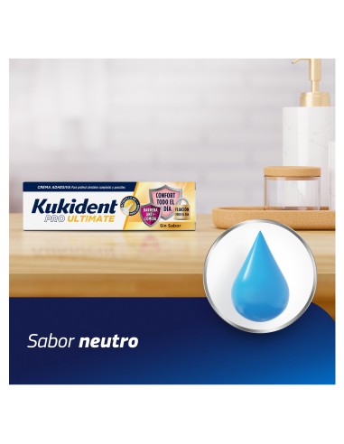 Kukident Adhesivo para prótesis dentales Pro Ultimate sin Sabor 40g