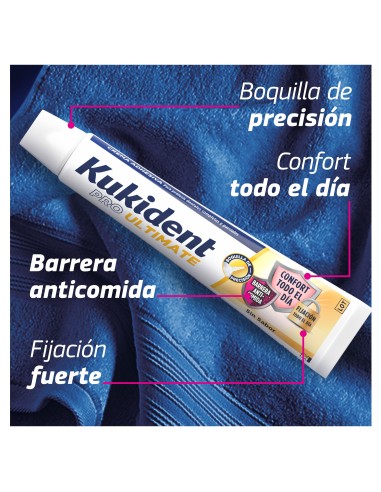 Kukident Adhesivo para prótesis dentales Pro Ultimate sin Sabor 57g