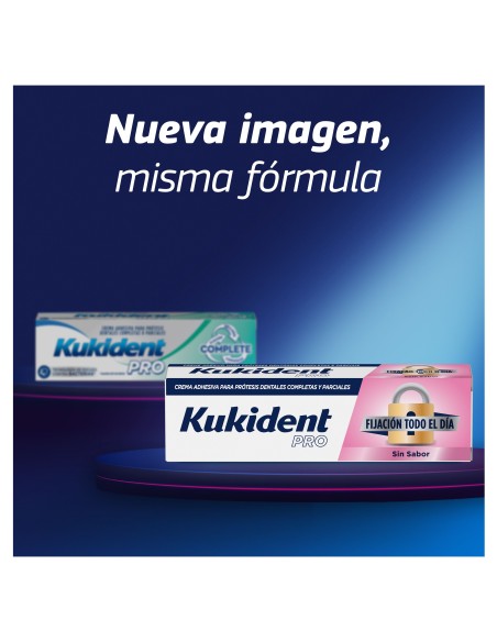 Kukident Pro Fijación todo el día, sin Sabor 70g