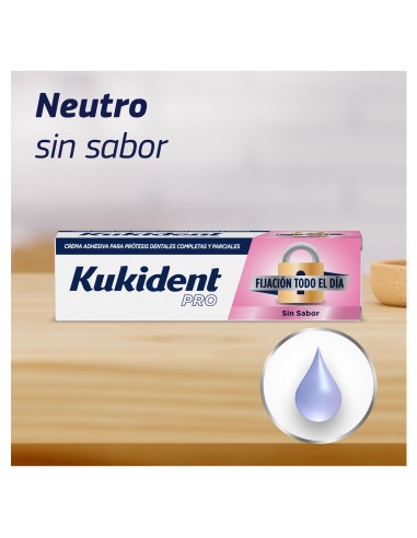 Kukident Pro Fijación todo el día, sin Sabor 70g