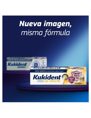 Kukident Adhesivo para prótesis dentales Pro Ultimate sin Sabor 57g
