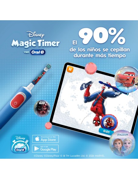 Oral-B Kids Cabezales de Recambio SpiderMan 4 unidades