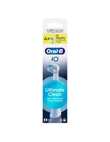 Oral-B iO Ultimate Clean Cabezales de Recambio Pack 4 unidades