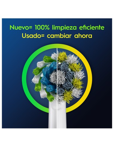 Oral-B CrossAction Cabezales de Recambio con Tecnología CleanMaximiser Pack 6 unidades