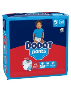Dodot Pañal Pants Bebé Seco Carry Pack Talla 5 30 unidades