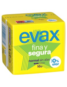 Evax Fina y Segura Normal Sin Alas 16 unidades