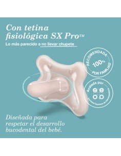 uavinex Chupete Silicona Fisiológico SX Pro Zero 0-6 meses 2