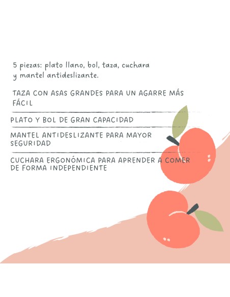 Suavinex Vajilla de Aprendizaje Rosa +6M