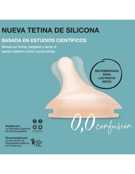 Suavinex Tetina Zero Zero Flujo Adaptable 2 unidades