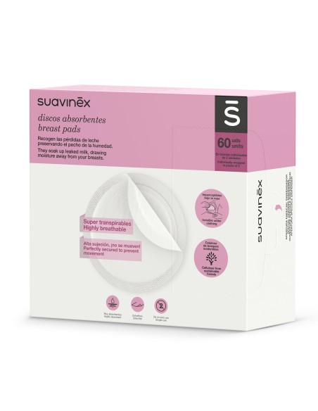 Suavinex Discos Lactancia 60 unidades