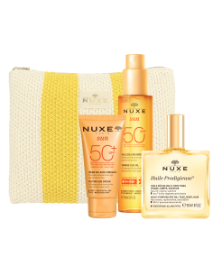 Nuxe Neceser Mis Esenciales Verano Leche Facial 50 ml + Aceite Prodigioso 50ml + Aceite Bronceador 150ml