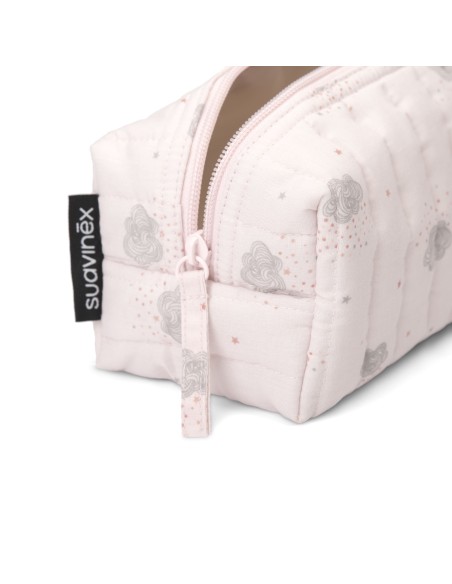 Suavinex Neceser Tela de Viaje Rosa