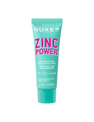 Nuxe Zinc Power Fluido Matificante Minimizador de Poros 40ml
