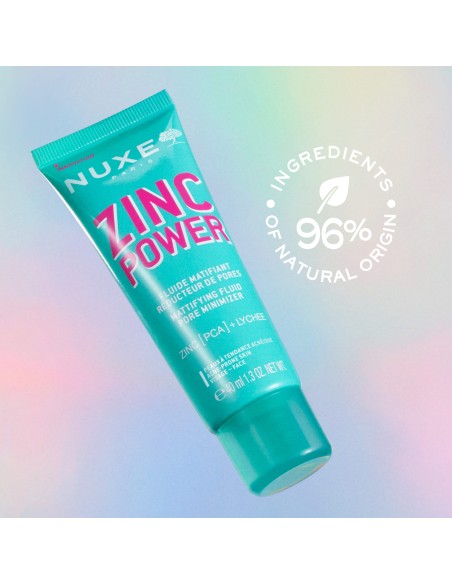 Nuxe Zinc Power Fluido Matificante Minimizador de Poros 40ml