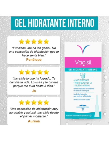 Vagisil Gel Hidratante Interno 6 monodosis 5g