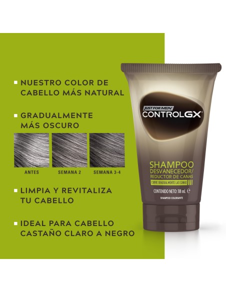 Just For Men ControlGX Champú Reductor de Canas 118 ml