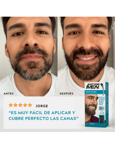 Just For Men Gel Bigote, Barba y Patillas Moreno