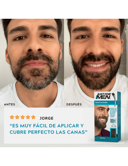 Just For Men Gel Bigote, Barba y Patillas Moreno