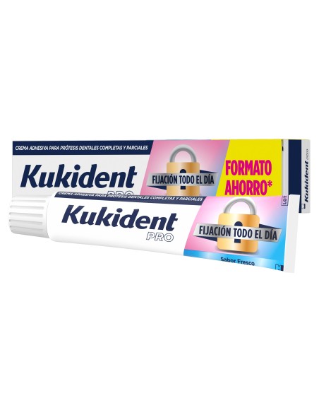 Kukident Adhesivo para prótesis dentales Fijación Todo El Día Fresco 70g