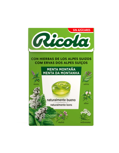 Ricola Caramelos Sin Azúcar Menta Montaña