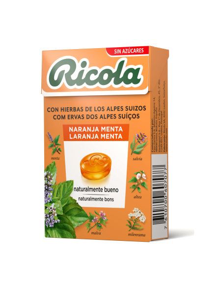 Ricola Caramelos Naranja-Menta
