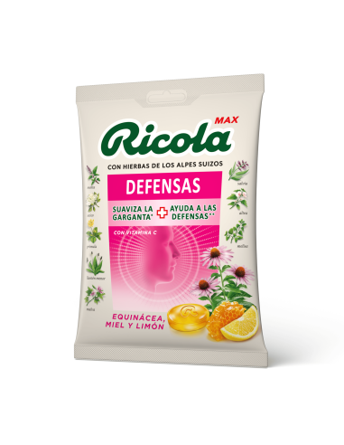 Ricola Max Caramelos Sabor Equinácea Miel y Limón 70g
