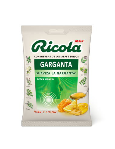 Ricola Max Caramelos Bolsa Sabor Miel y Limón 70g