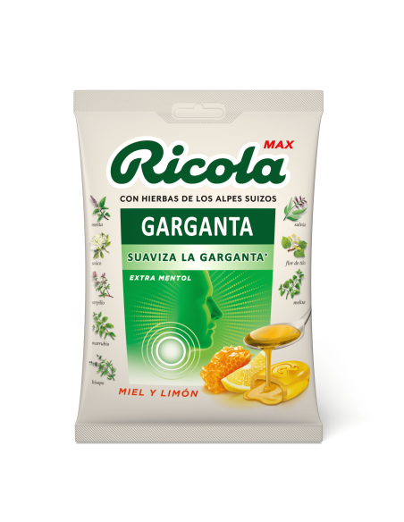 Ricola Max Caramelos Bolsa Sabor Miel y Limón 70g
