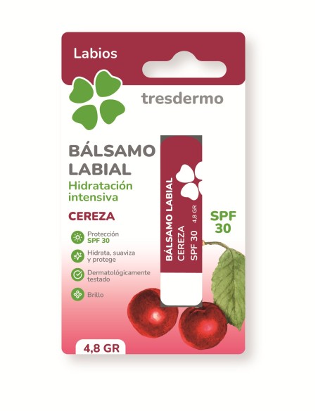 Tresdermo Bálsamo Labial Cereza SPF 30