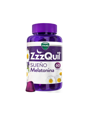 ZzzQuil Natura de melatonina 60 gummies