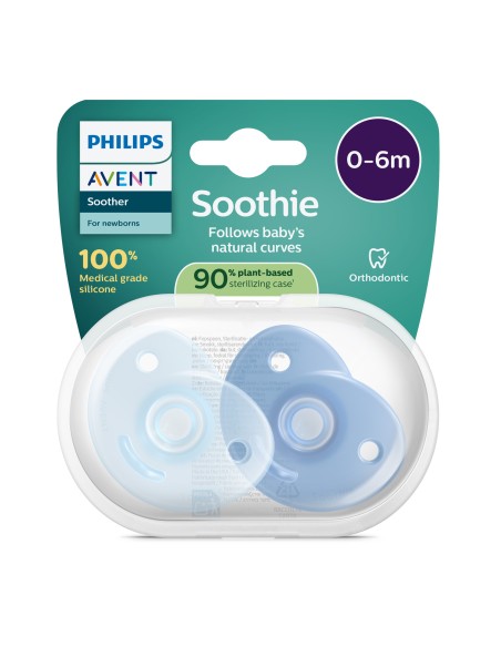 Avent Soothie Chupete Silicona Niño 0-6 meses 2 unidades