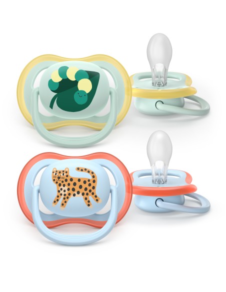 Avent Pacifier Ultra Air Chupete Silicona Azul 0-2 meses 2 unidades