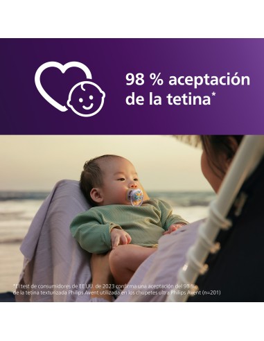 Avent Pacifier Ultra Air Chupete Silicona Rosa 0-2 meses 2 unidades
