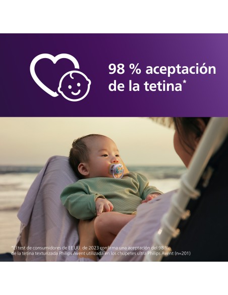 Avent Pacifier Ultra Air Chupete Silicona Rosa 0-2 meses 2 unidades