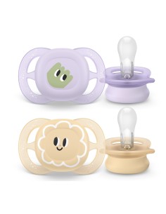 Avent Star Deco Chupete Silicona Rosa 0-2 meses 2 unidades