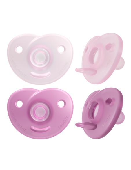 Avent Soothie Calmante Chupete Silicona Niña 0-6 meses 2 unidades